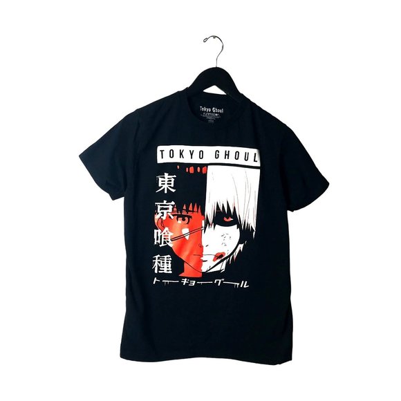 Tokyo Ghoul Ken Kaneki T Shirt Adult Black Small S Japanese Series Anime Solid - Picture 1 of 11